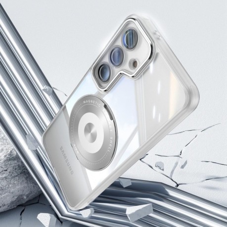 Протиударний чохол MagSafe Acrylic Hybrid  для Samsung Galaxy S25+ 5G - білий