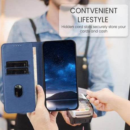 Чохол-книжка Strong Magnetic Frosted на Motorola Edge 60 - синій