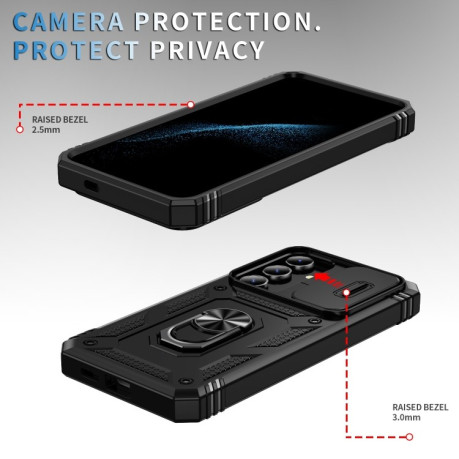 Протиударний чохол Sliding CamShield на Samsung Galaxy S24+ 5G - чорний