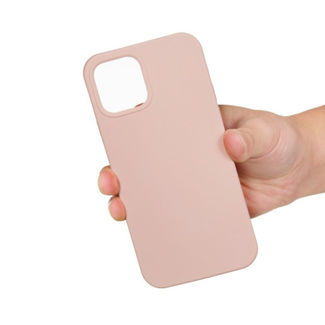 Силиконовый чехол Solid Color Liquid на iPhone 15 - розовый песок