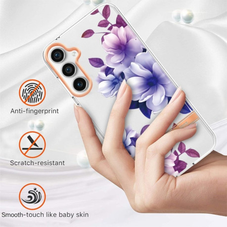 Противоударный чехол Flowers and Plants Series для Samsung Galaxy S23 FE 5G - Begonia