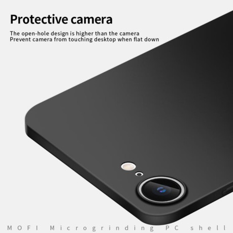 Ультратонкий чехол MOFI Frosted PC на iPhone 16e  - черный