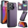 Чохол CaseMe C22 Card Slots Holder RFID Anti-theft для iPhone 15 Pro Max - фіолетовий