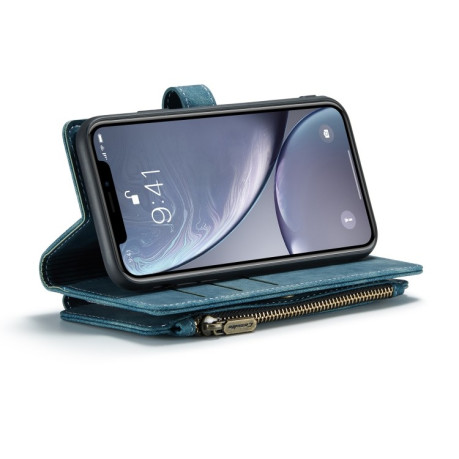 Шкіряний чохол-гаманець CaseMe-C30 для iPhone XR - синій
