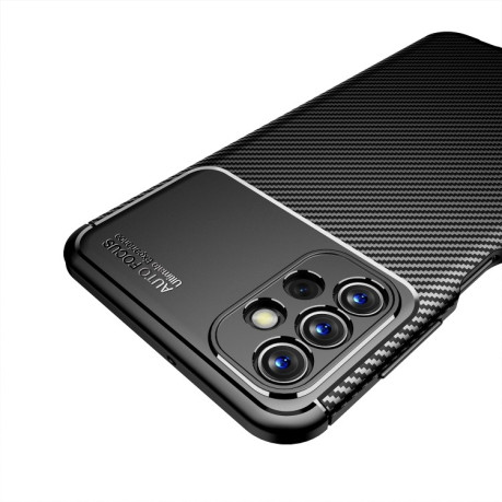 Ударозащитный чехол HMC Carbon Fiber Texture на Samsung Galaxy A13 4G - черный