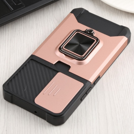 Протиударний чохол Sliding Camera Design Samsung Galaxy S22 5G - рожеве золото