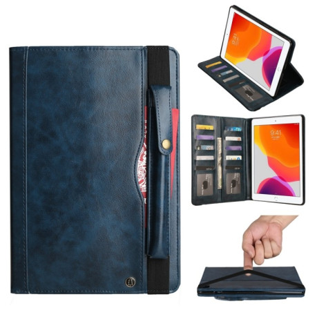 Кожаный чехол-книжка Crazy Horse Texture на iPad 9/8/7 10.2 (2019/2020/2021) - синий
