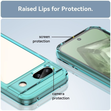 Противоударный чохол Colorful Acrylic Series для Google Pixel 8a - синий