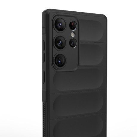 Силіконовий чохол Magic Flannel для Samsung Galaxy S23 Ultra 5G - чорний