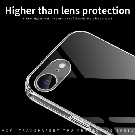 Ультратонкий чехол MOFI Ming Series для iPhone 16e - прозрачный