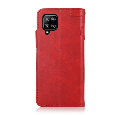 Чехол-книжка KHAZNEH Dual-Splicing для Samsung Galaxy M32/A22 4G - красный