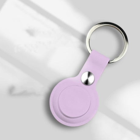 Противоударный чехол с кольцом Anti-scratch для AirTag - фиолетовый