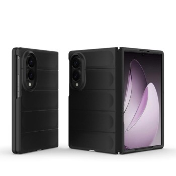 Силиконовый чехол Magic Flannel на Samsung Galaxy Fold8 5G — black