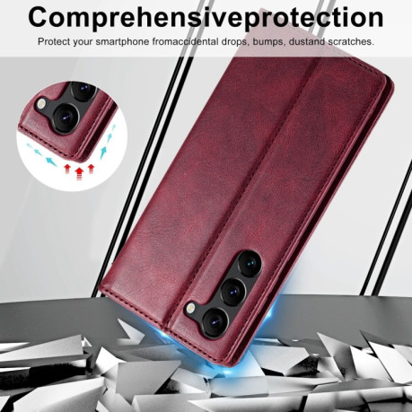 Чохол-книжка LC.IMEEKE RFID для Samsung Galaxy S23 5G - червоний