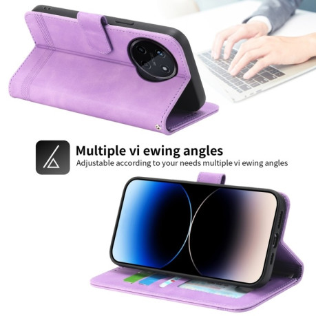 Чохол-книжка Dierfeng Dream Line для Realme 11 4G - фиолетовый