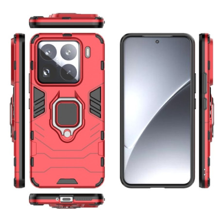 Протиударний чохол HMC 360 Degree Rotating Holder на Xiaomi 15 Pro - червоний