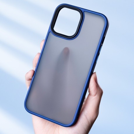 Противоударный чехол Benks Froested для iPhone 13 mini - синий