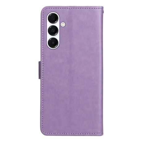 Чохол-книжка Cat Embossing Pattern  для Samsung Galaxy A26 5G - фіолетовий
