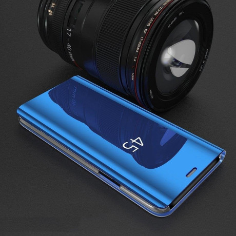 Чехол- книжка Clear View  на Samsung Galaxy S9+Plus/G965 Electroplating Mirror - синий