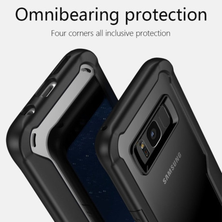Протиударний силіконовий чохол з бампером на Samsung Galaxy S8/G950-чорний