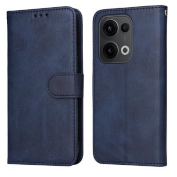Чехол-книжка Classic Calf Texture Flip Leather для OPPO Reno13 Global - синий