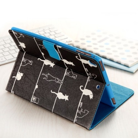 Чехол Flip Card Slots Wallet Cats черный для iPad Pro 9.7