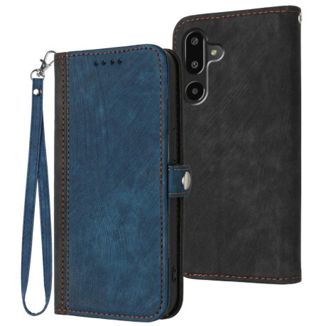Чохол-книжка Buckle Double Fold Hand Strap Leather Samsung Galaxy F16 5G / M16 5G - синій