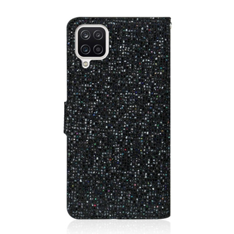 Чехол-книжка Glitter Powder для Samsung Galaxy M32/A22 4G - черный