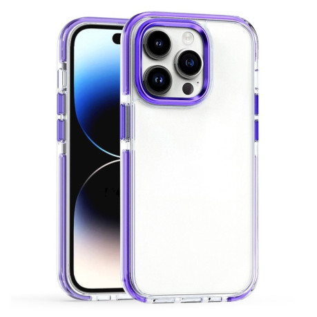 Противоударный чехол Armour Two-color для iPhone 15 Pro Max - фиолетовый