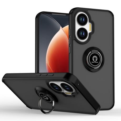 Чехол Q Shadow 1 Series с подставкой на Xiaomi Poco F7 - черный