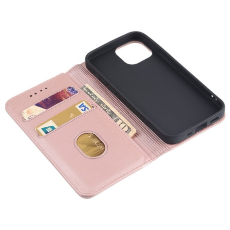 Чехол-книжка Strong Magnetism на iPhone 13 mini - розовое золото