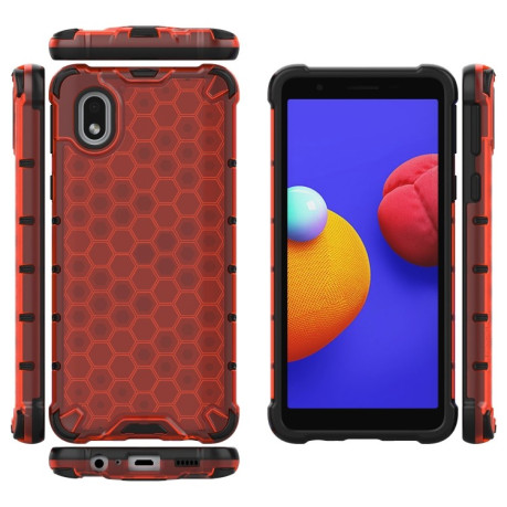 Противоударный чехол Honeycomb на Samsung Galaxy A01 Core/ M01 Core - красный