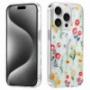 Противоударный чехол Electroplated Symphony для iPhone 15 Pro Max - Flowers