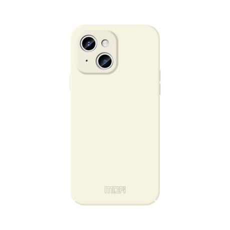 Ультратонкий чохол MOFI Qin Series Skin Feel All-inclusive Silicone Series для iPhone 15 - бежевий