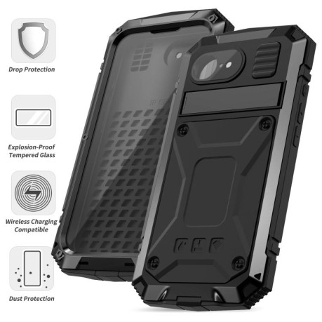 Противоударный чехол R-JUST Life Waterproof для  iPhone 16e - черный