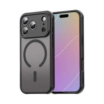 Противоударный чехол Fan Dun Series TPU Hybrid PC Frosted Magsafe для iPhone 17 Pro - черный