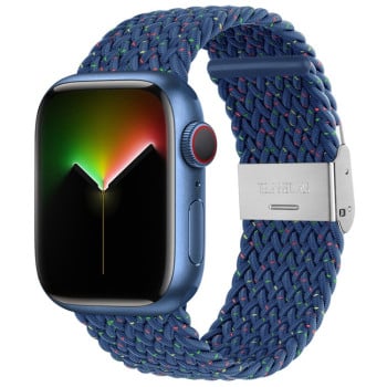Ремінець Nylon Braid для Apple Watch 10 46mm/Ultra 49mm / Series 8/7 45mm / 44mm / 42mm- синій