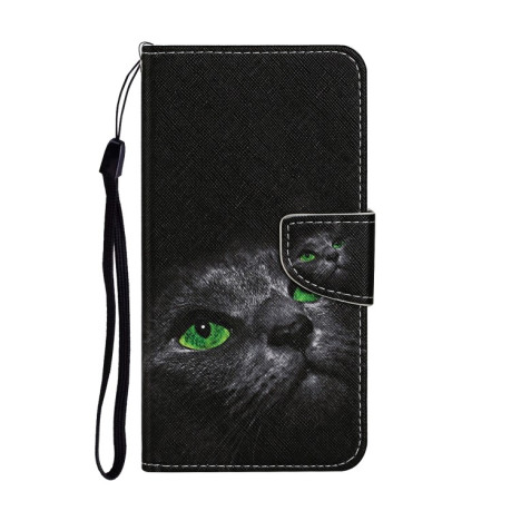 Чехол-книжка Colored Drawing Pattern для Samsung Galaxy S24 FE 5G - Cat