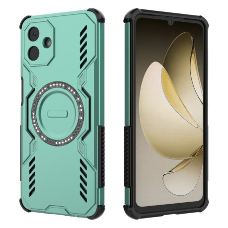 Протиударний чохол Butterfly Armor з MagSafe на Samsung Galaxy A07 4G - зелений