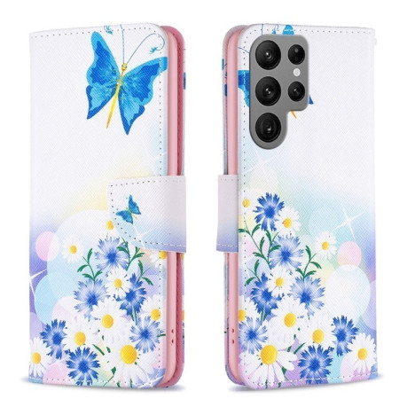 Чехол-книжка Colored Drawing Pattern для Samsung Galaxy S25 Ultra 5G - Love