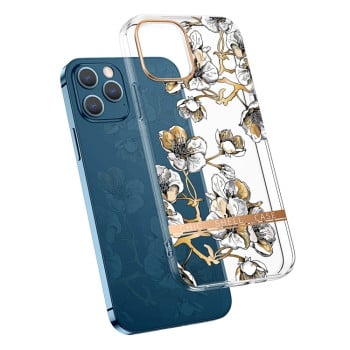 Протиударний чохол Electroplating Flower Pattern для iPhone 14 - Ewha