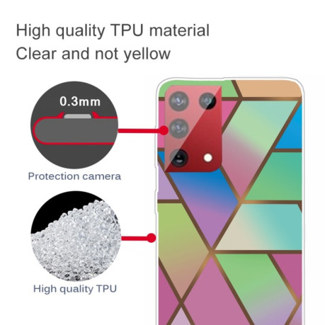 Протиударний чохол Marble Pattern для Samsung Galaxy S21 Ultra - Rhombus Gradient