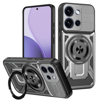 Ударостійкий чохол Armor Rotating Holder MagSafe на OPPO Reno15 Pro Global 5G — сірий