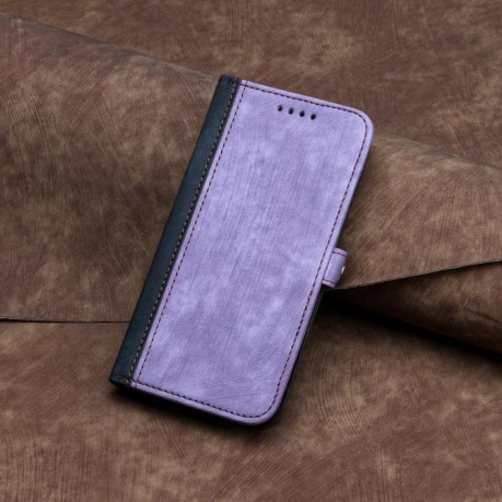 Чехол-книжка Buckle Double Fold Hand Strap Leather на Samsung Galaxy F16 5G / M16 5G - фиолетовый