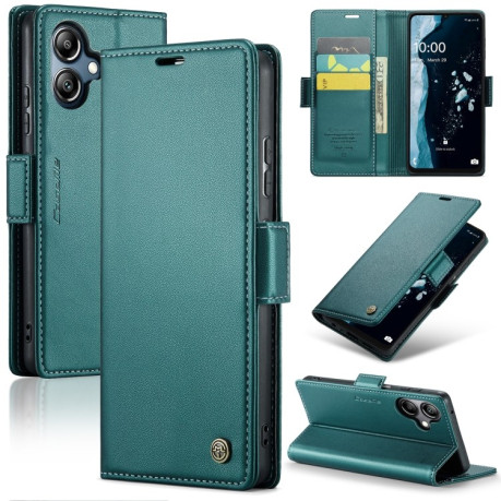 Чехол-книжка CaseMe 023 Butterfly Buckle Litchi Texture RFID Anti-theft Leather на Samsung Galaxy A07 / A06 - зеленый