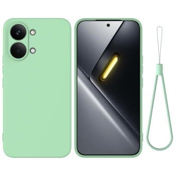 Силиконовый чехол Solid Color Liquid Silicone на Xiaomi Poco X8 Pro Max / Turbo 5 Max — зелёный
