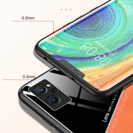 Протиударний чохол Organic Glass для Realme 9i/OPPO A76/A96 - помаранчевий