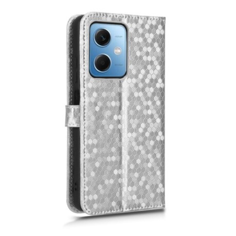 Чехол-книжка Honeycomb Dot для Xiaomi Redmi Note 12 5G - серебристый