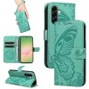 Чехол-книжка Swallowtail Butterfly Embossed Leather на Samsung Galaxy A57 5G — зелёный
