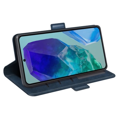 Чохол-книжка Dual-side Magnetic Buckle для Samsung Galaxy M55 5G - синій